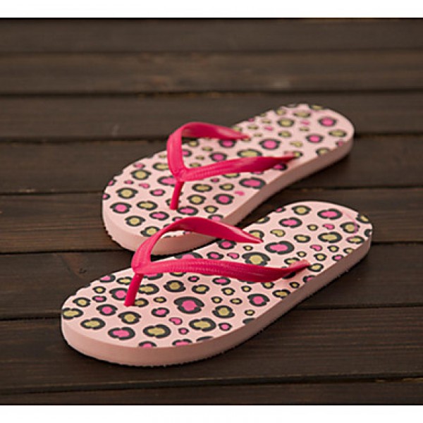 Women's Summer Slippers / Open Toe Synthetic Outdoor / Casual Flat Heel Pink